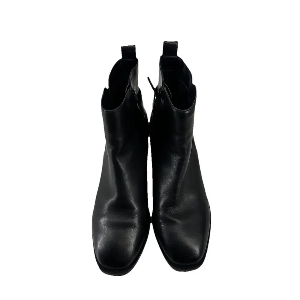Cole Haan Size 8 B Womens Kimberly Black Leather Side Zip Ankle Bootie W22299
